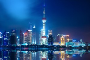 Night Shanghai Skyline